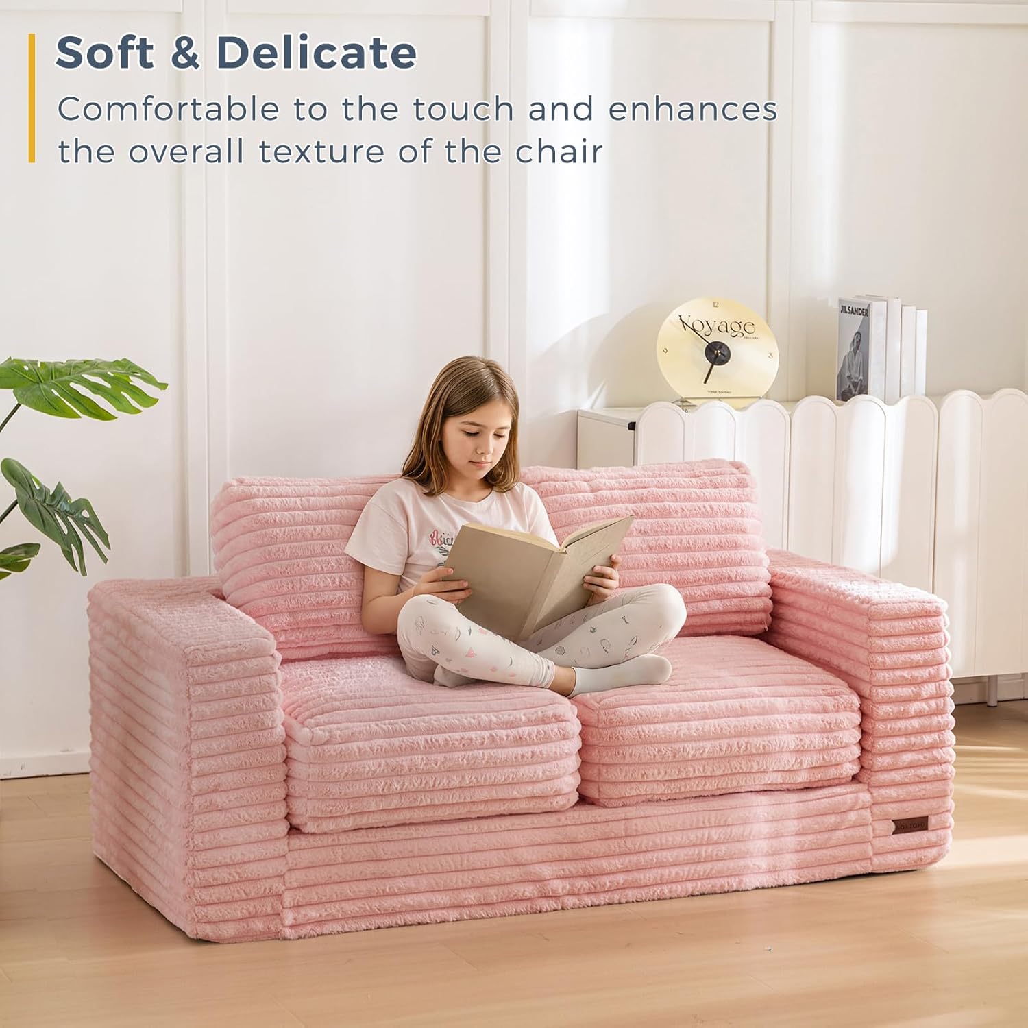 Cozy Two-Seat Bean Bag Sofa