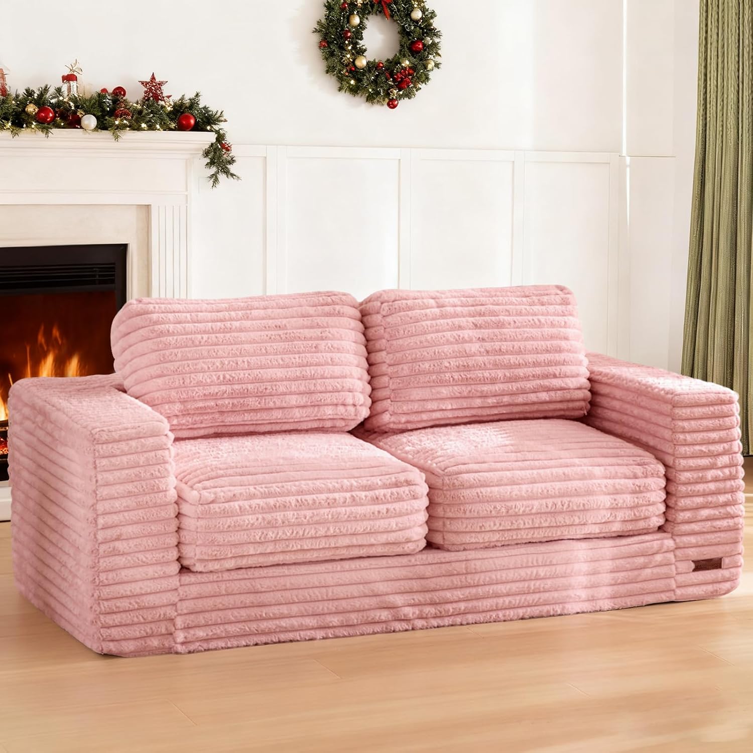 Cozy Two-Seat Bean Bag Sofa
