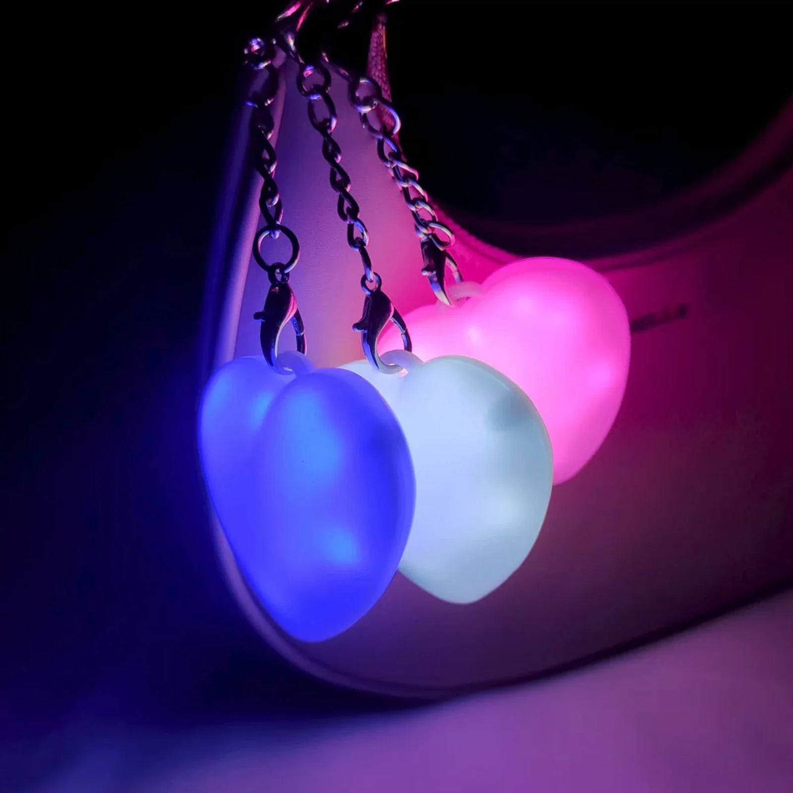 Heart Glow Keychain Light