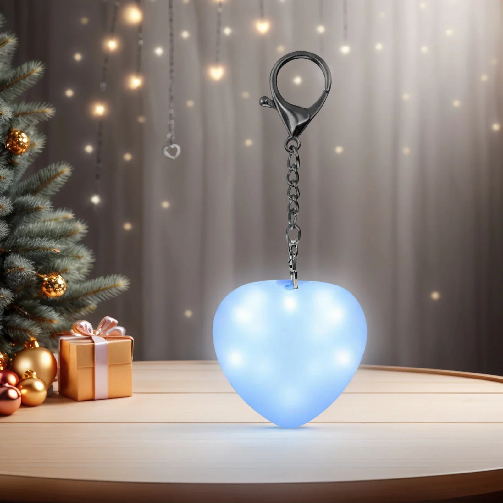 Heart Glow Keychain Light